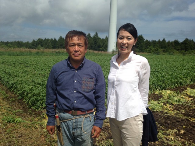 布引高原の大根農家　小山さんと